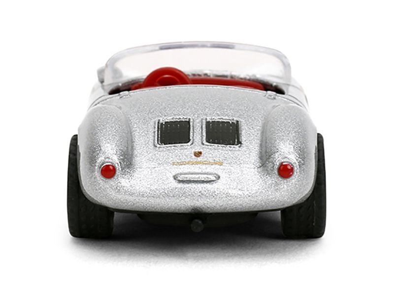 1955 Porsche 550 Spyder Silver Metallic with Red Interior "Collection" Series 1/64 Diecast Model Car by Majorette view 5
