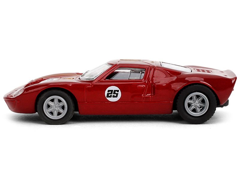 1965 Ford GT40 MK1 #25 Red Metallic with Gold Stripes "Collection" Series 1/64 Diecast Model Car by Majorette view 2