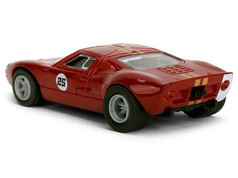 1965 Ford GT40 MK1 #25 Red Metallic with Gold Stripes "Collection" Series 1/64 Diecast Model Car by Majorette view 3