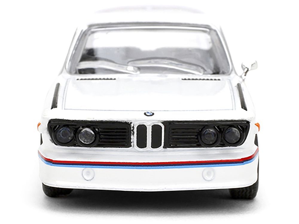 1975 BMW 3.0 CSL White with Red and Blue Stripes "Collection" Series 1/64 Diecast Model Car by Majorette view 4