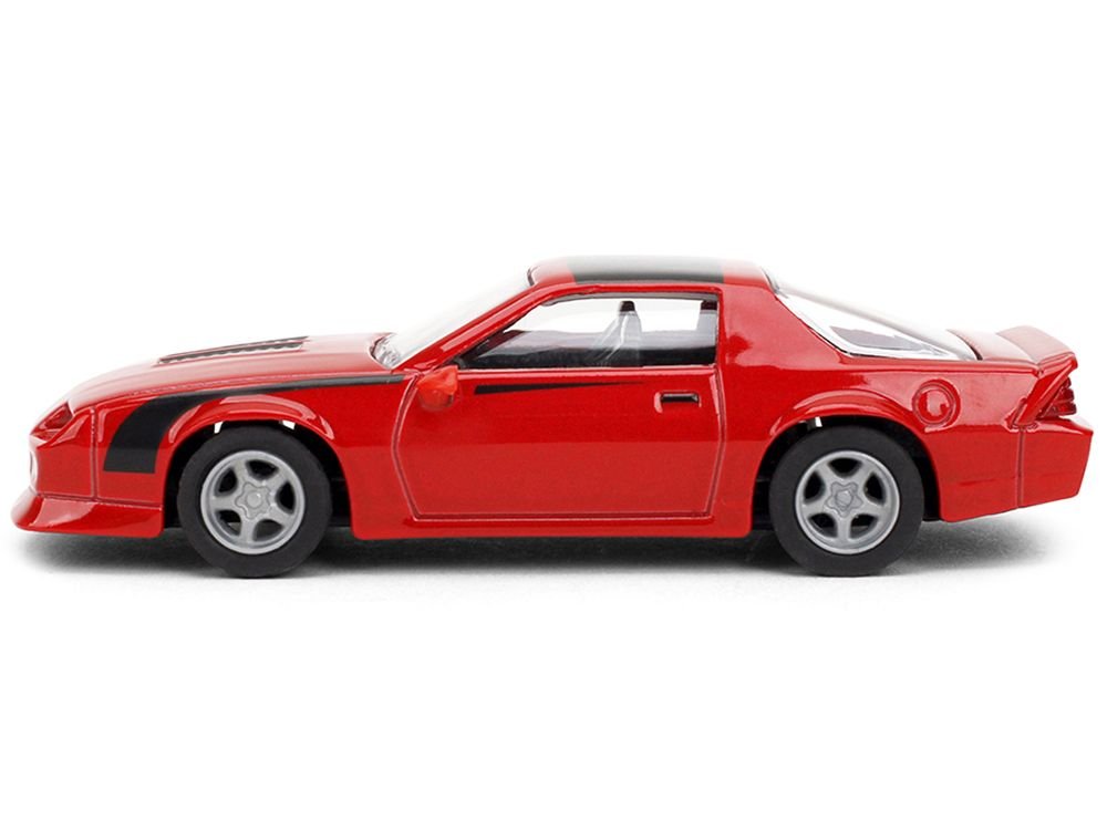 1985 Chevrolet Camaro Red with Black Top and Stripes "Collection" Series 1/64 Diecast Model Car by Majorette view 2