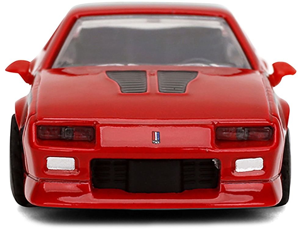 1985 Chevrolet Camaro Red with Black Top and Stripes "Collection" Series 1/64 Diecast Model Car by Majorette view 4
