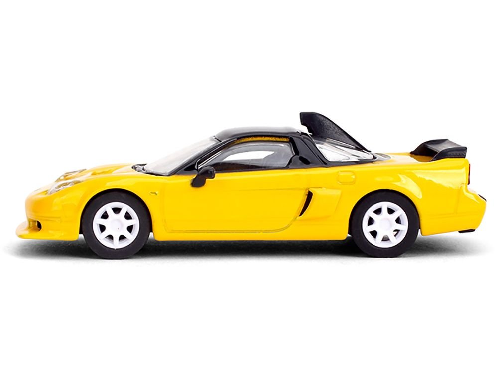 1995 Honda NSX-R GT RHD (Right Hand Drive) Yellow with Black Top "Collection" Series 1/64 Diecast Model Car by Majorette view 2