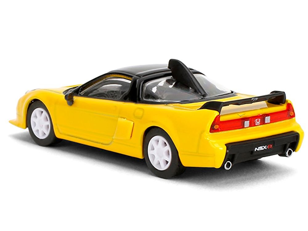 1995 Honda NSX-R GT RHD (Right Hand Drive) Yellow with Black Top "Collection" Series 1/64 Diecast Model Car by Majorette view 3