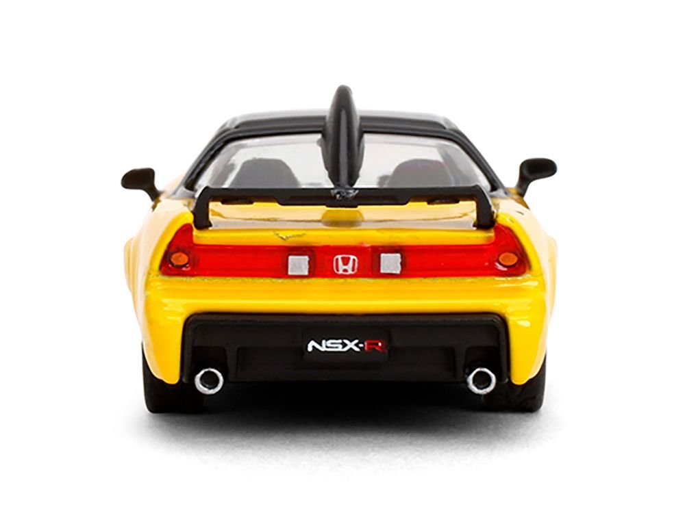 1995 Honda NSX-R GT RHD (Right Hand Drive) Yellow with Black Top "Collection" Series 1/64 Diecast Model Car by Majorette view 4