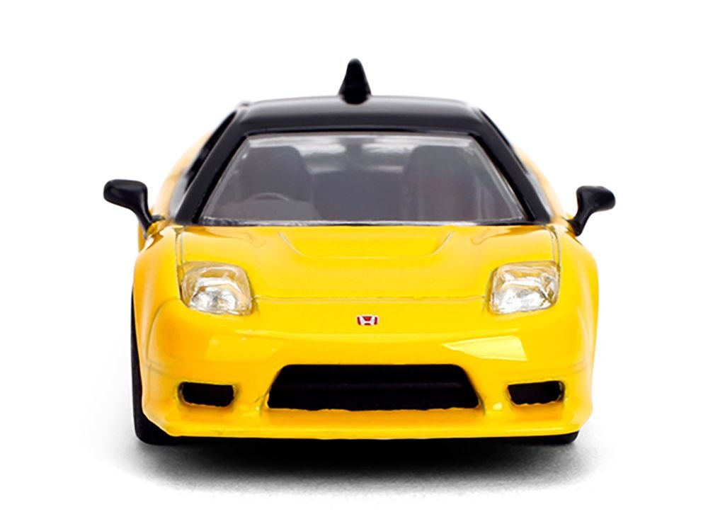 1995 Honda NSX-R GT RHD (Right Hand Drive) Yellow with Black Top "Collection" Series 1/64 Diecast Model Car by Majorette view 5