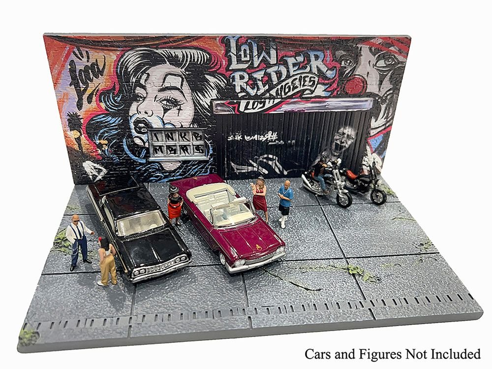 "American Diorama X INK BMBRS - LA Lowrider" Street Art Diorama for 1/64 Scale Models by American Diorama view 3