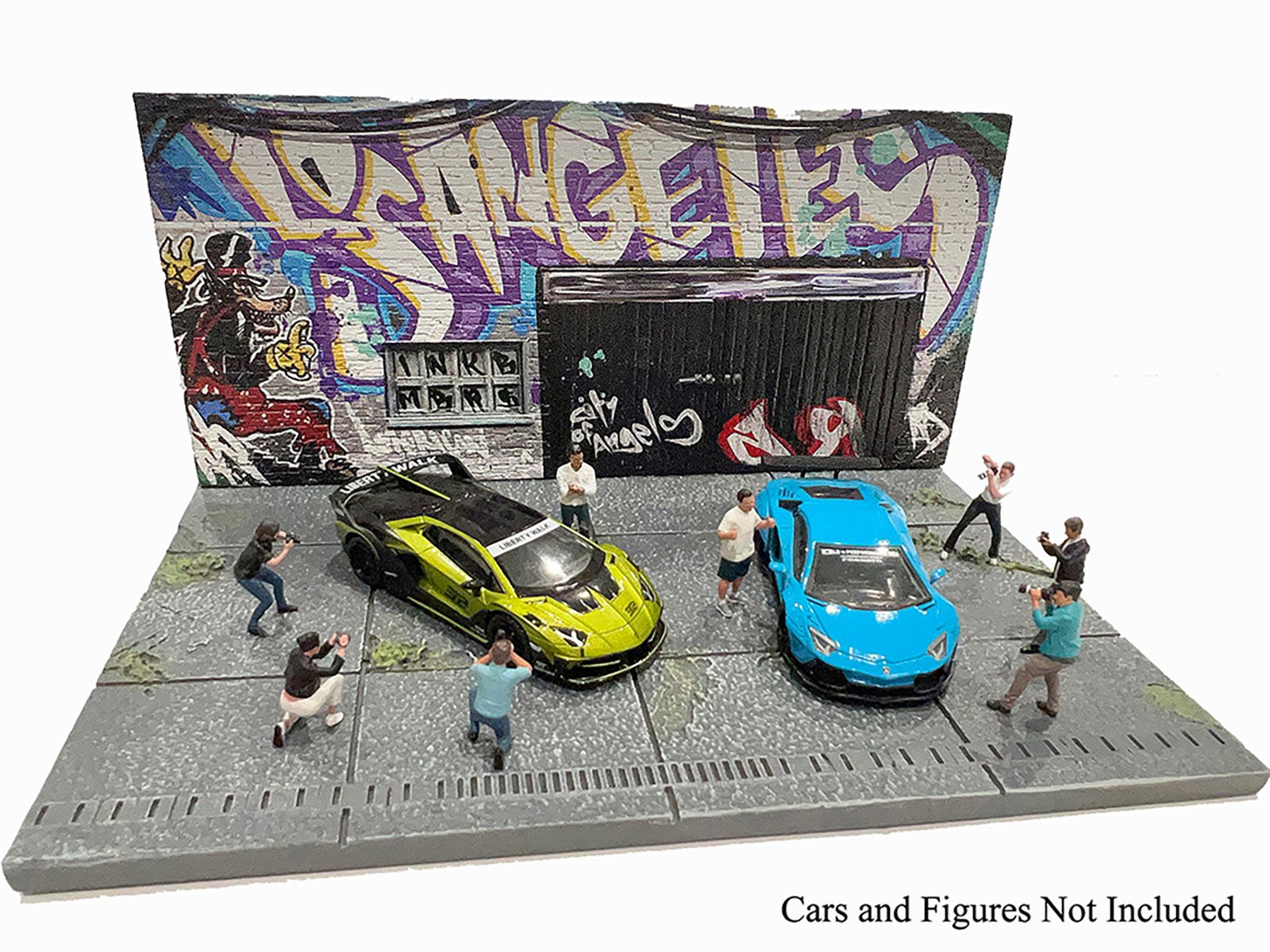 "American Diorama X INK BMBRS - LA Graffiti" Street Art Diorama for 1/64 Scale Models by American Diorama view 3