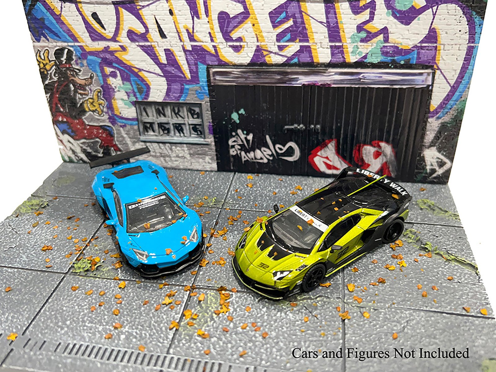 "American Diorama X INK BMBRS - LA Graffiti" Street Art Diorama for 1/64 Scale Models by American Diorama view 4