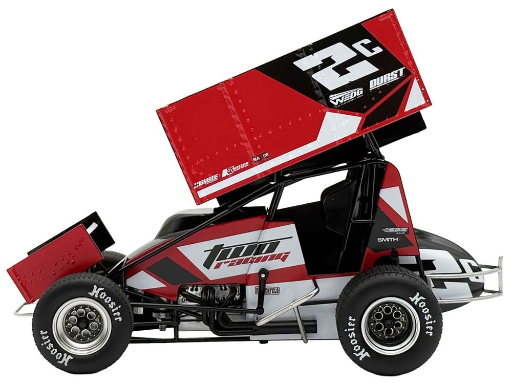 Winged Sprint Car #2C Cole Macedo "Two C Racing" (2025) 1/18 Diecast Model Car by ACME view 3