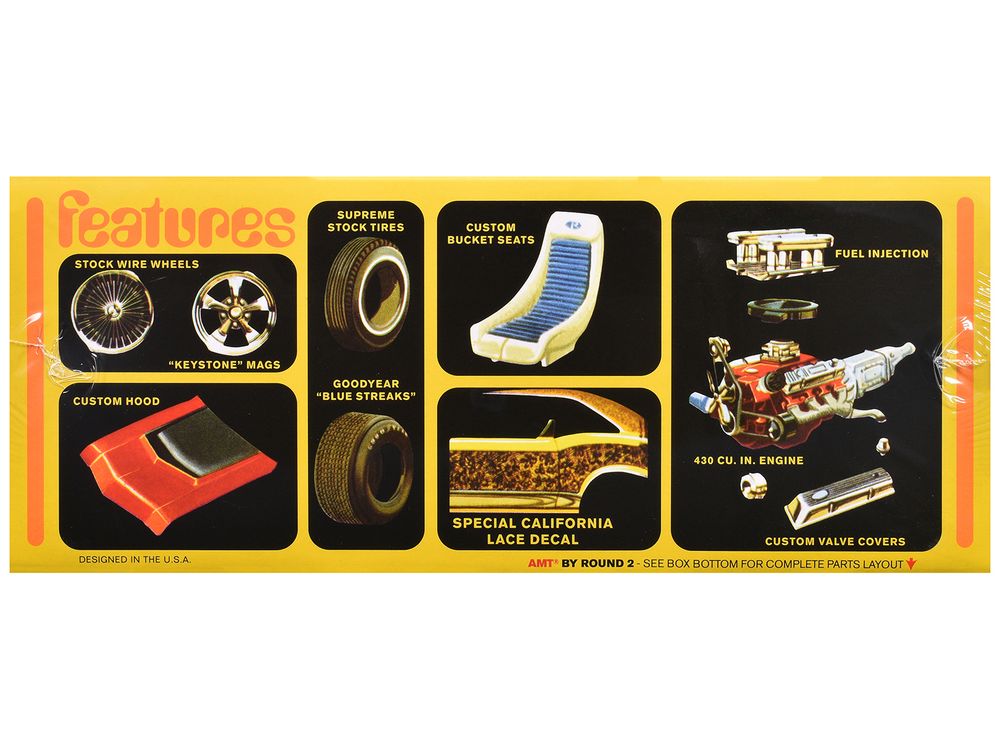 Skill 2 Model Kit 1969 Buick Riviera 1/25 Scale Model by AMT view 2