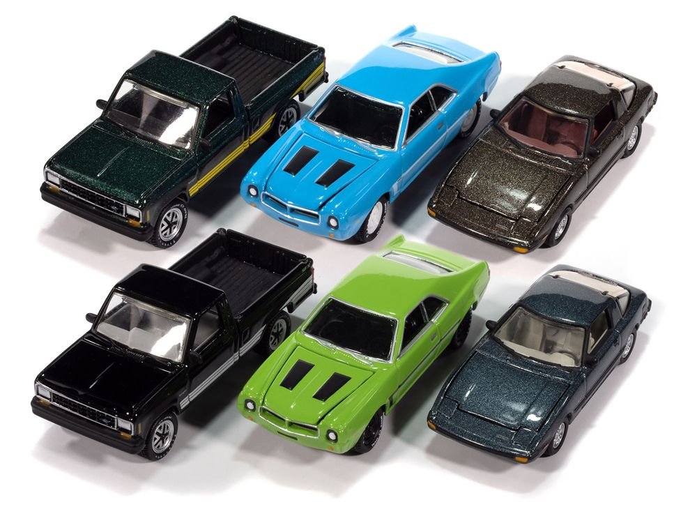 "Classic Gold Collection" 2025 Release 2 Set of 6 Cars 1/64 Diecast Model Cars by Johnny Lightning view 2
