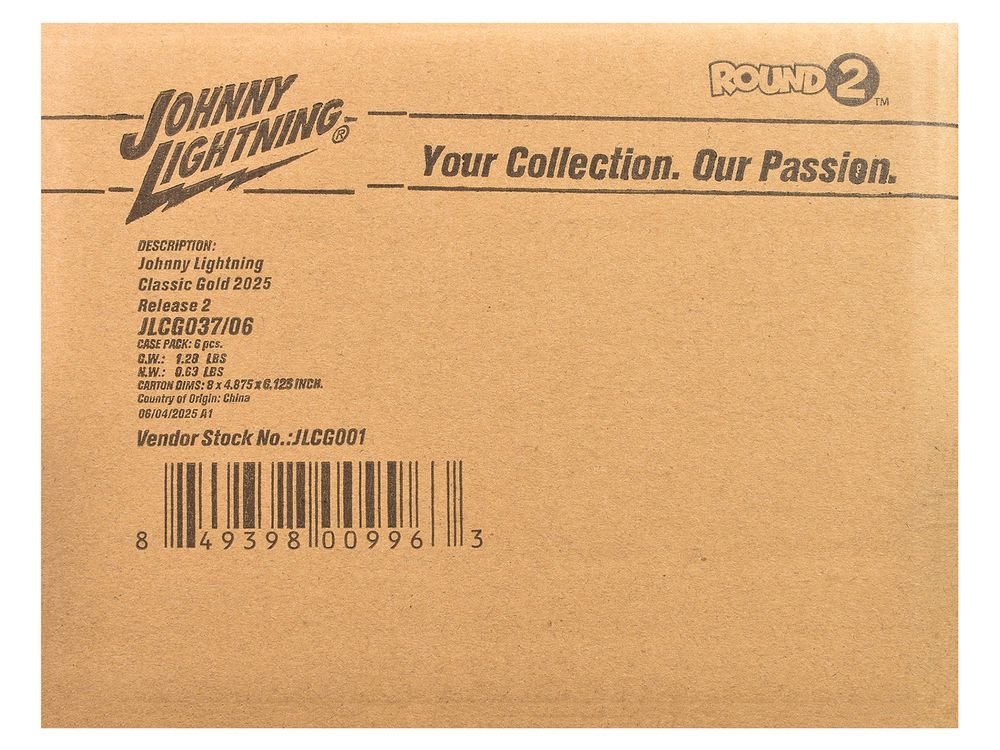 "Classic Gold Collection" 2025 Release 2 Set of 6 Cars 1/64 Diecast Model Cars by Johnny Lightning view 3