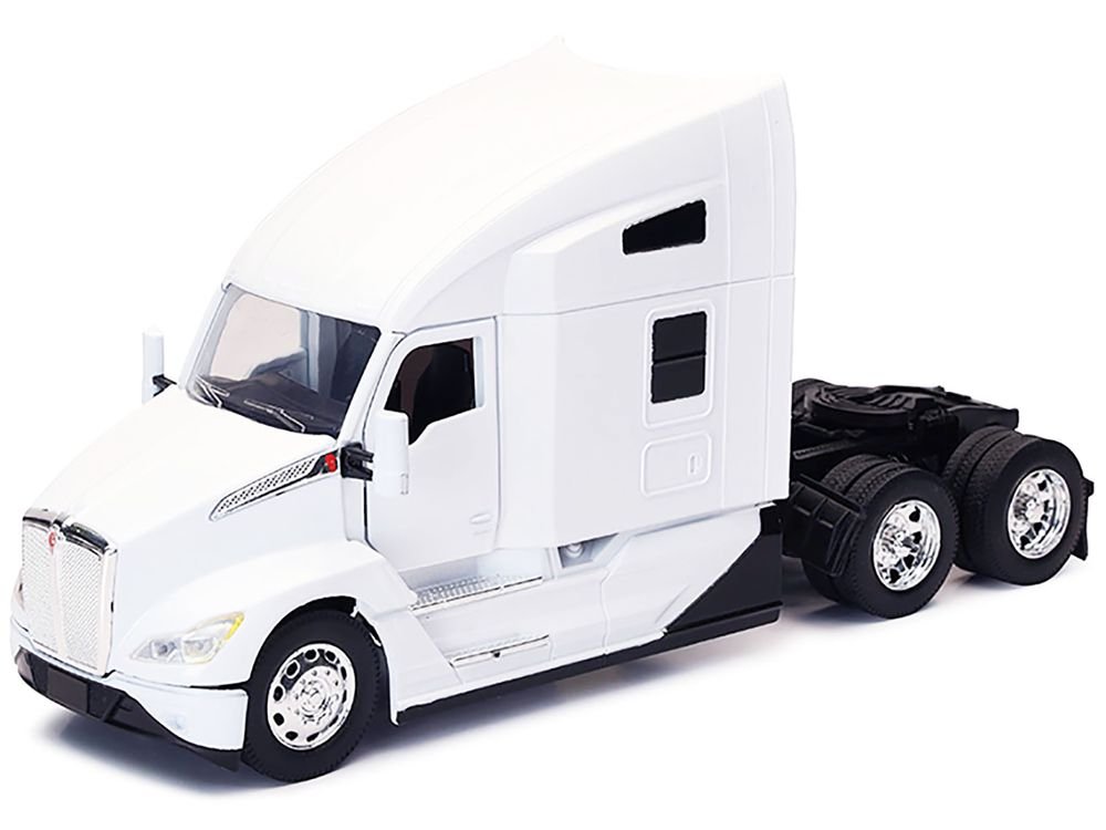Kenworth T680 Truck Tractor White "Long Haul Truckers" Series 1/32 Diecast Model by New Ray view 2