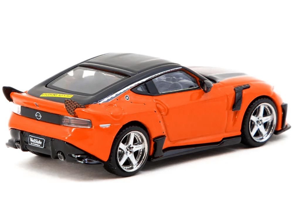 Nissan VeilSide FFZ400 Fairlady Z RHD (Right Hand Drive) Orange with Black Top "Global64" Series 1/64 Diecast Model by Tarmac Works view 2