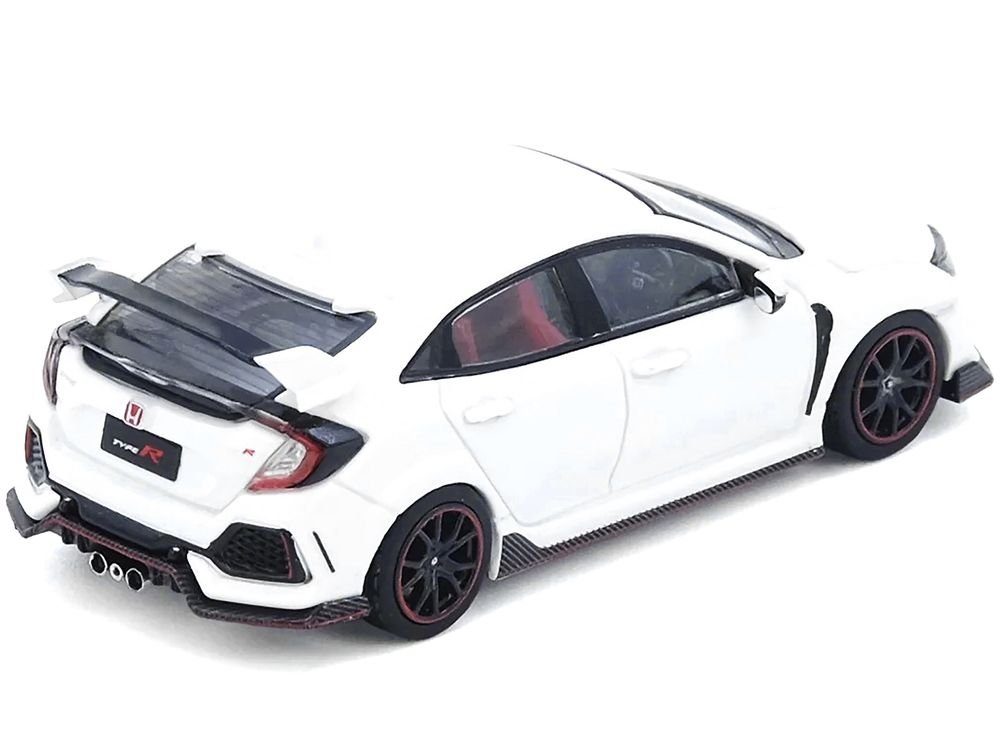 Honda Civic Type R (FK8) RHD (Right Hand Drive) White 1/64 Diecast Model Car by Inno Models view 2
