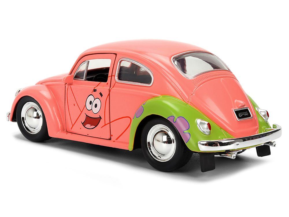 1959 Volkswagen Beetle "Patrick Star" Livery Pink "SpongeBob SquarePants" (1999-Current) TV Series "Hollywood Rides" Series 1/32 Diecast Model Car by Jada view 4