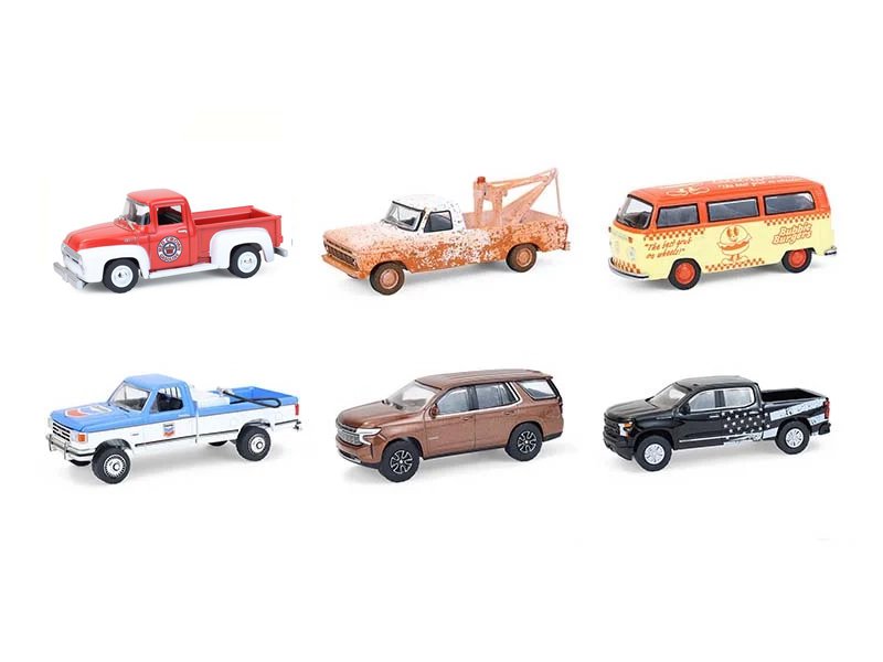 "Blue Collar Collection" Series 14 Set of 6 pieces 1/64 Diecast Model Cars by Greenlight view 2