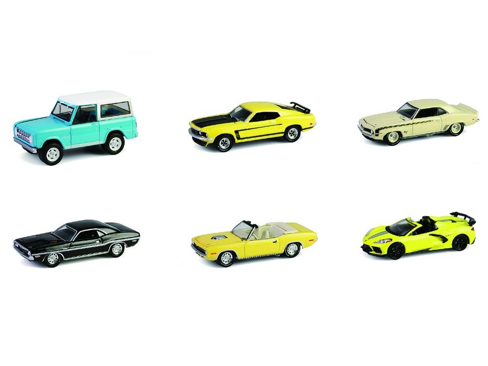 "Barrett-Jackson" Series 15 Set of 6 Cars 1/64 Diecast Model Cars by Greenlight view 2