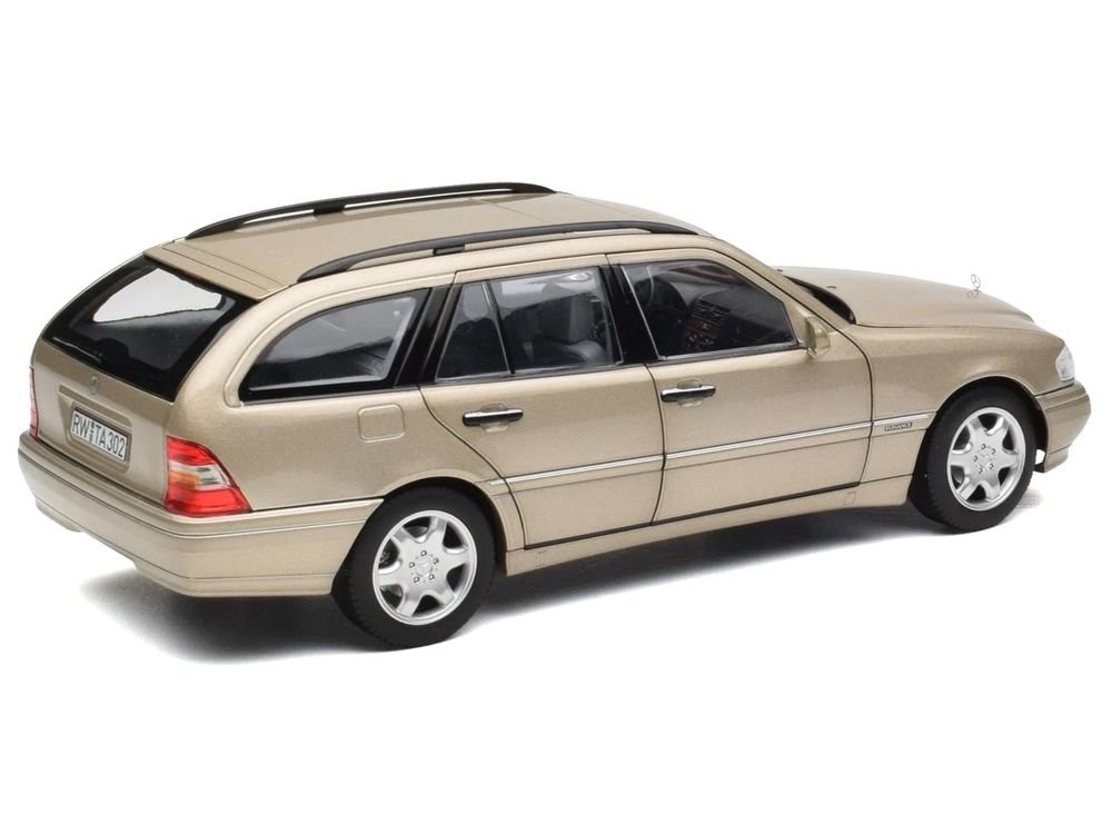 1997 Mercedes-Benz C-Class T-Model Smoke Silver Metallic 1/18 Diecast Model Car by Norev view 5