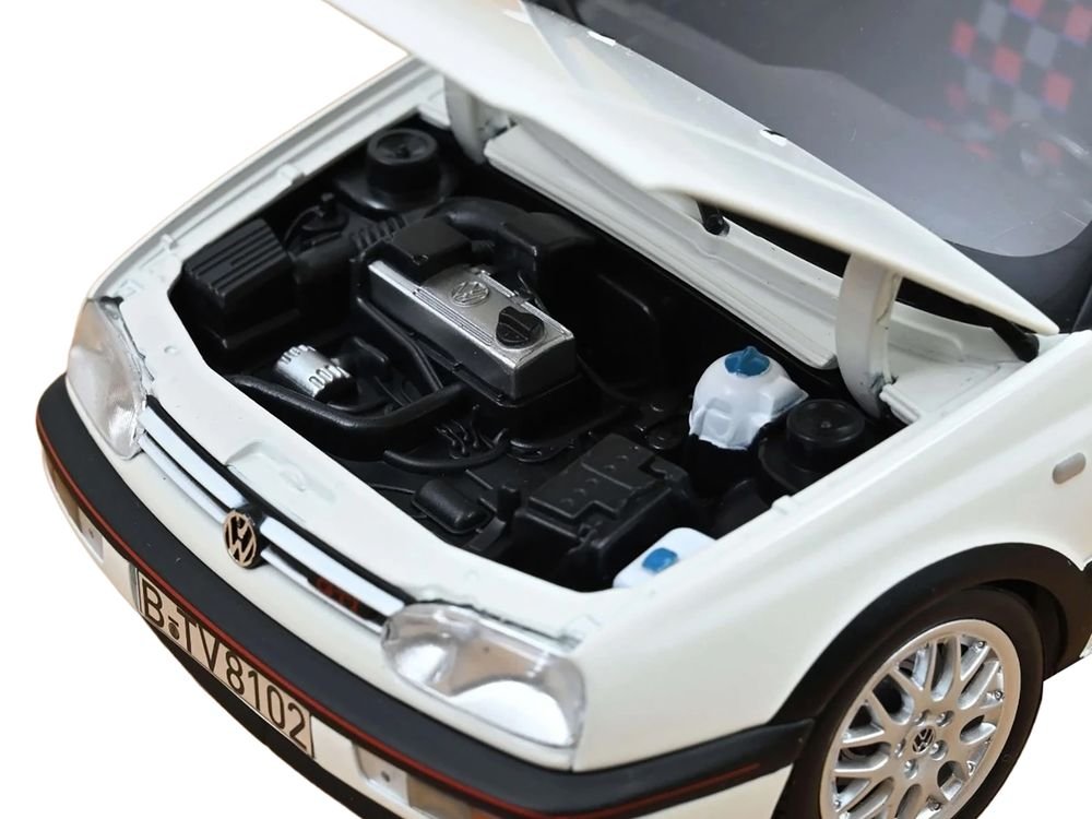 1996 Volkswagen Golf GTI Candy White "20 Years Anniversary Edition" 1/18 Diecast Model Car by Norev view 2
