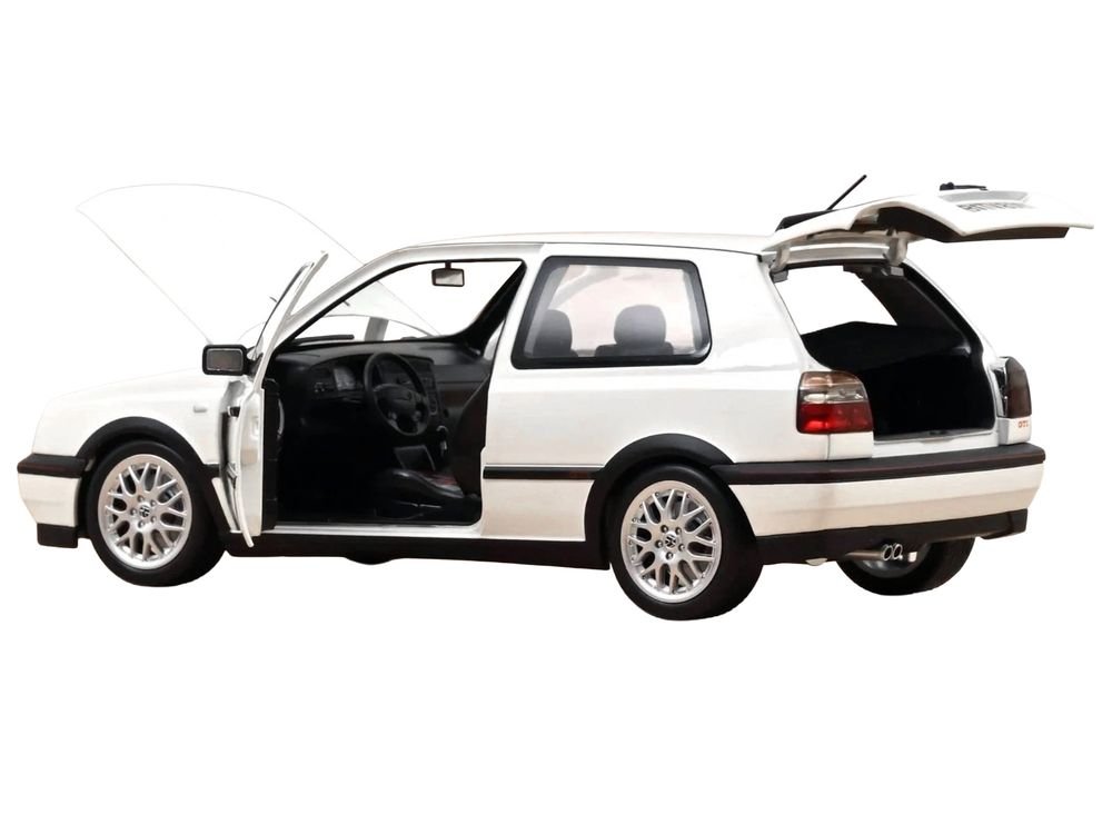1996 Volkswagen Golf GTI Candy White "20 Years Anniversary Edition" 1/18 Diecast Model Car by Norev view 4