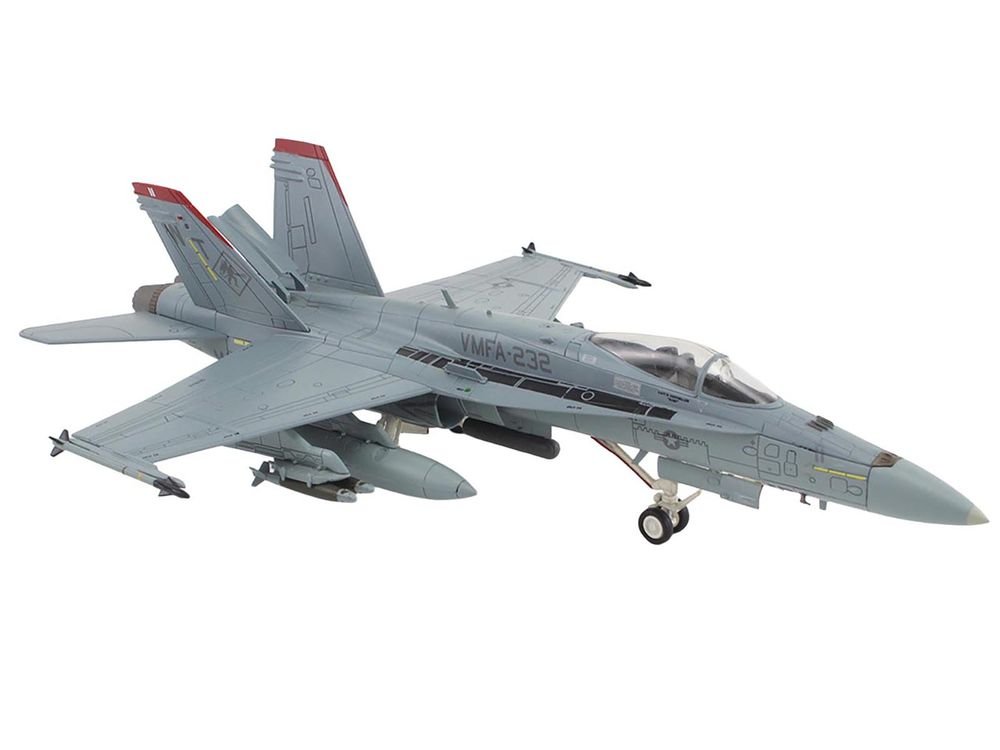 McDonnell Douglas F/A-18C Hornet Aircraft "VMFA-232 Red Devils" (2014) United States Marine Corps "Air Power Series" 1/72 Diecast Model by Hobby Master view 3