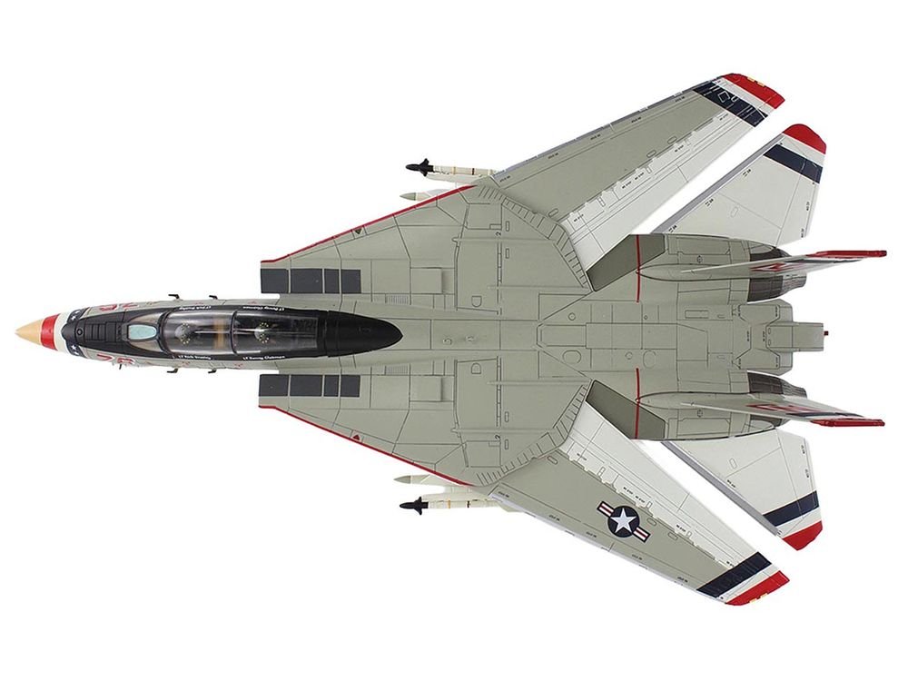 Grumman F-14A Tomcat Fighter Aircraft "Bicentennial Scheme VF-124" (1976) United States Navy "Air Power Series" 1/72 Diecast Model by Hobby Master view 4
