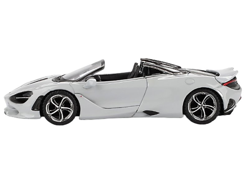 McLaren 750S Spider Cirrus Gray Limited Edition 1/64 Diecast Model Car by Mini GT view 2