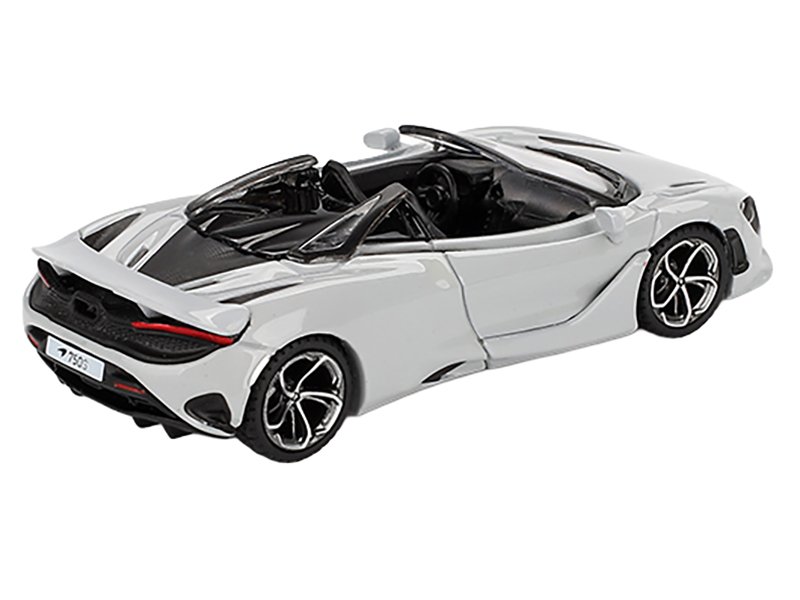 McLaren 750S Spider Cirrus Gray Limited Edition 1/64 Diecast Model Car by Mini GT view 3