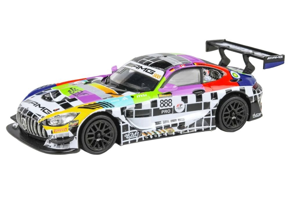 Mercedes-AMG GT3 #888 Maro Engel - Mikael Grenier - Maxime Martin "GruppeM Racing" "Bathurst 12 Hour" (2025) 1/64 Diecast Model Car by Paragon Models view 3