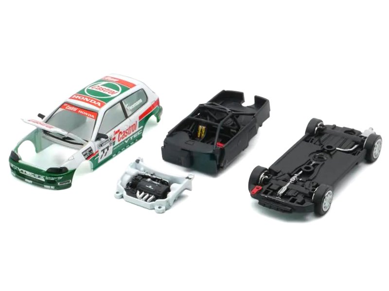 Honda Civic EG6 RHD (Right Hand Drive) #77 Team Castrol "National Saloon Car Cup" (1993) 1/64 Diecast Model Car by BM Creations view 2