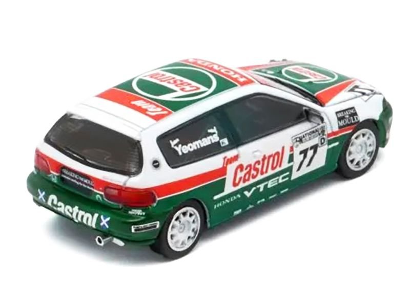 Honda Civic EG6 RHD (Right Hand Drive) #77 Team Castrol "National Saloon Car Cup" (1993) 1/64 Diecast Model Car by BM Creations view 4