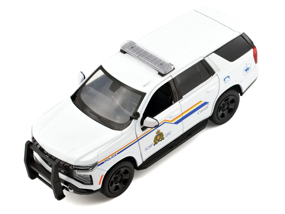 2025 Chevrolet Tahoe PPV with Light Bar "RCMP Royal Canadian Mounted Police" White "Law Enforcement and Public Service" Series 1/24 Diecast Model Car by Motormax view 5