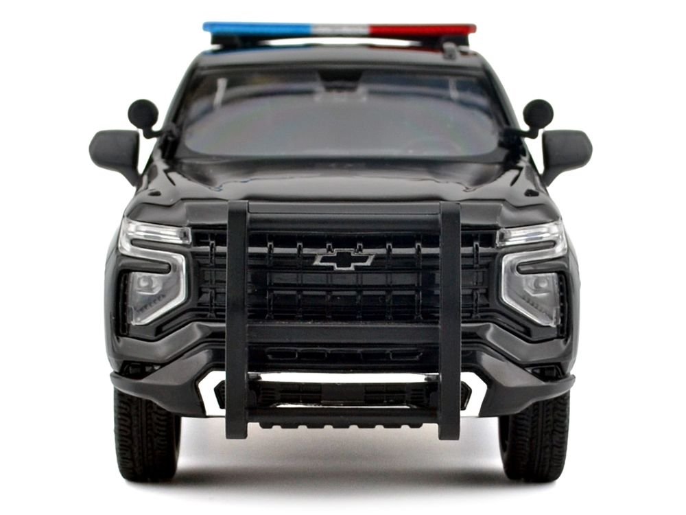 2025 Chevrolet Tahoe PPV Black "Custom Builder's Kit - Law Enforcement and Public Service" Series 1/24 Diecast Model Car by Motormax view 4