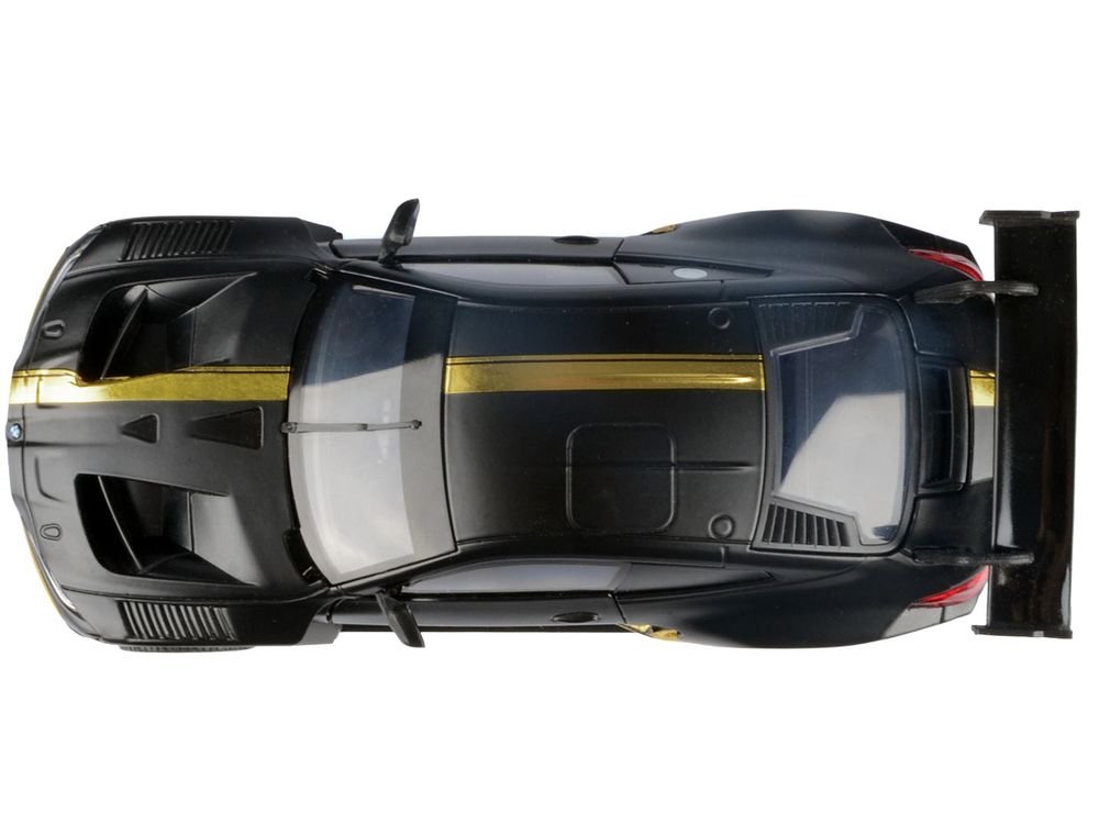 BMW M4 GT3 Matt Black with Gold Stripes "Midnight Eclipse" Series 1/24 Diecast Model Car by Motormax view 5