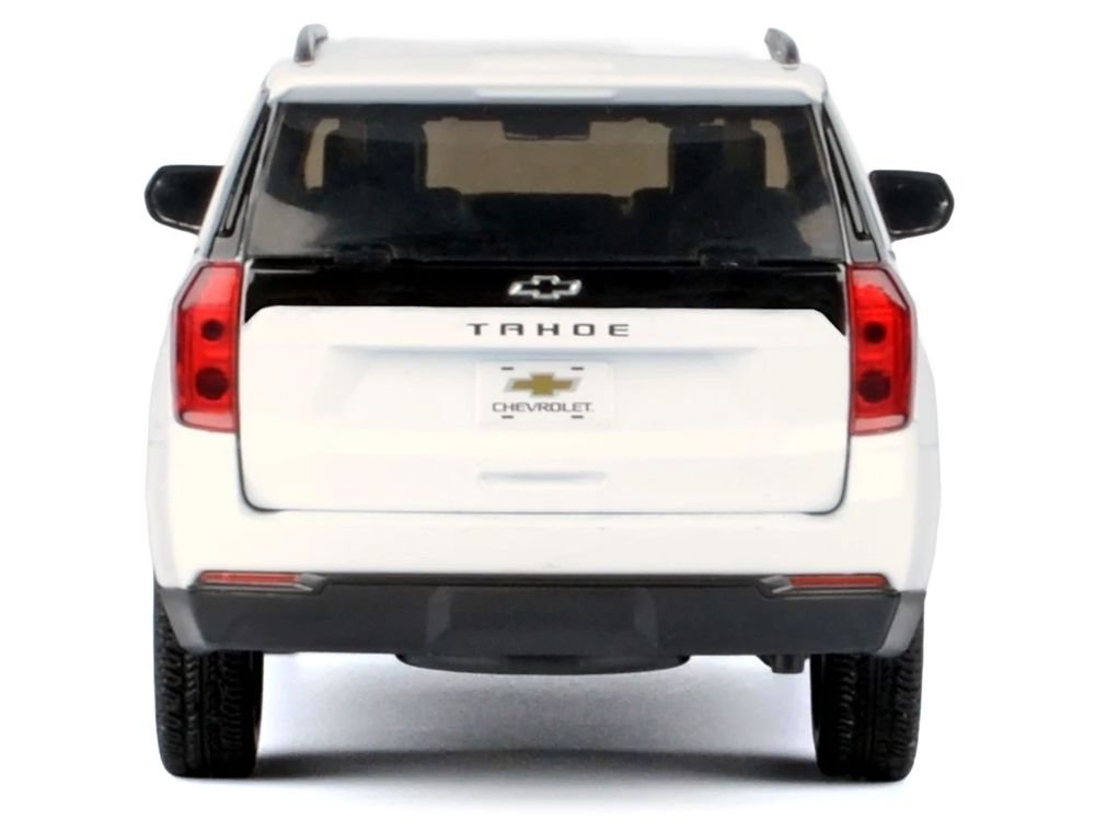 2025 Chevrolet Tahoe Z71 White "Timeless Legends" Series 1/24 Diecast Model Car by Motormax view 4