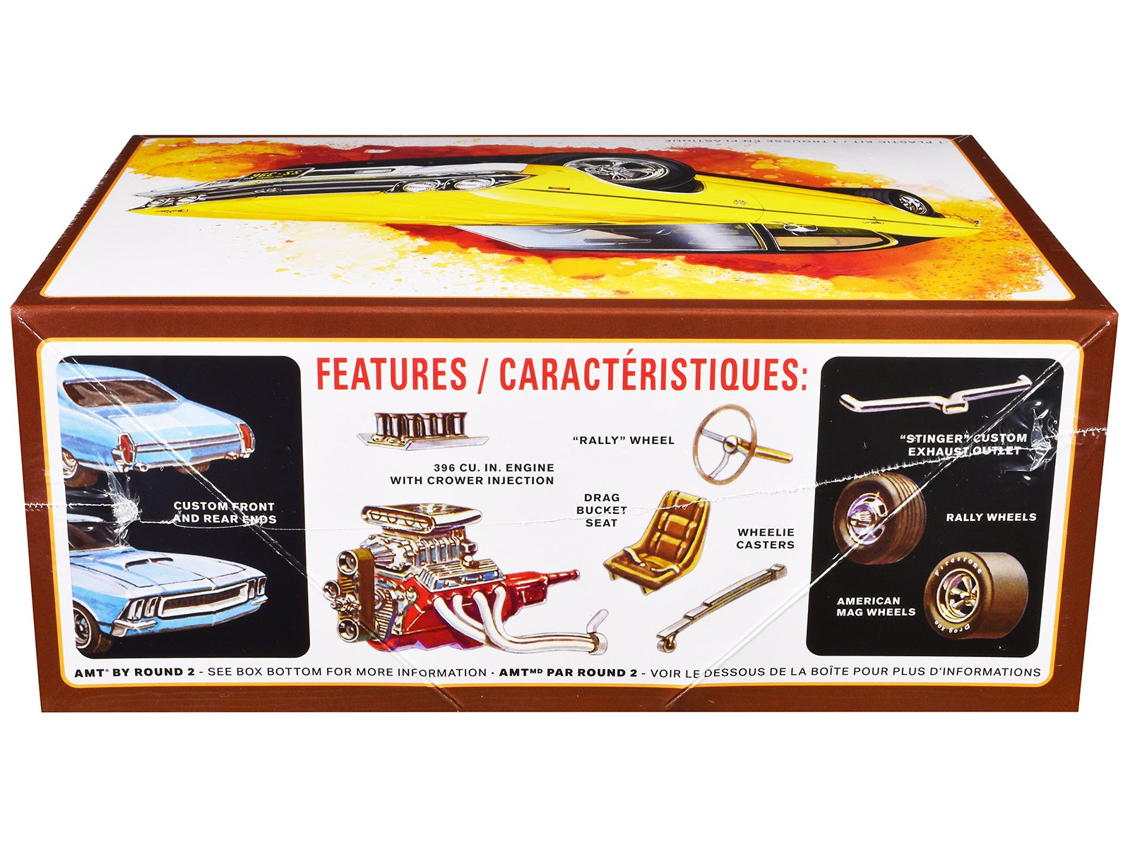Skill 2 Model Kit 1969 Chevrolet Chevelle SS 396 1/25 Scale Model by AMT view 2