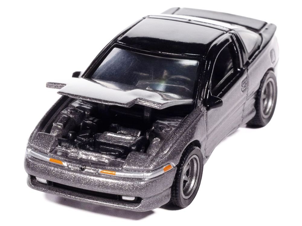1991 Eagle Talon TSi Medium Quartz Metallic with Black Top "Modern Muscle" Series 1/64 Diecast Model Car by Auto World view 2