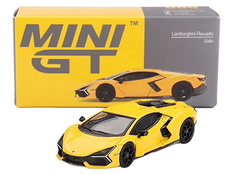 Lamborghini Revuelto Giallo (Yellow) Limited Edition 1/64 Diecast Model Car by Mini GT view 4