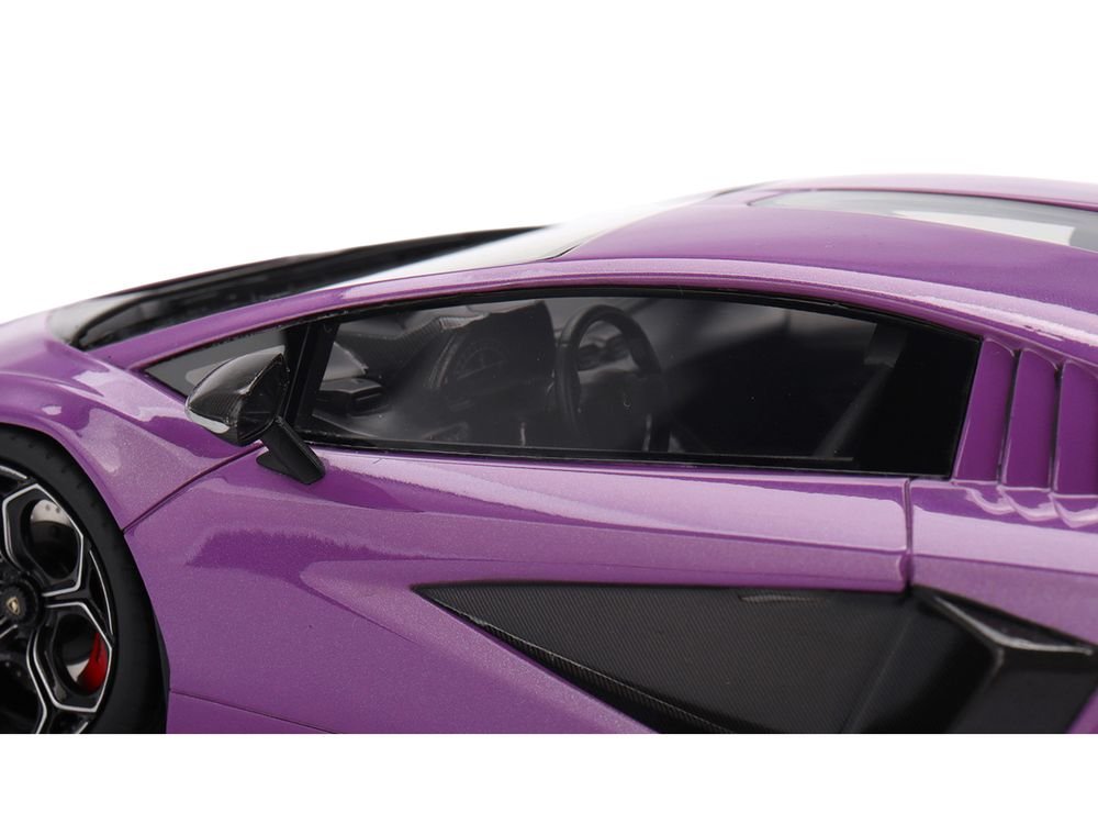 Lamborghini Countach LPI 800-4 Viola 30th Purple Metallic 1/18 Model Car by Top Speed view 2