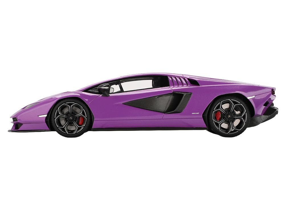 Lamborghini Countach LPI 800-4 Viola 30th Purple Metallic 1/18 Model Car by Top Speed view 3