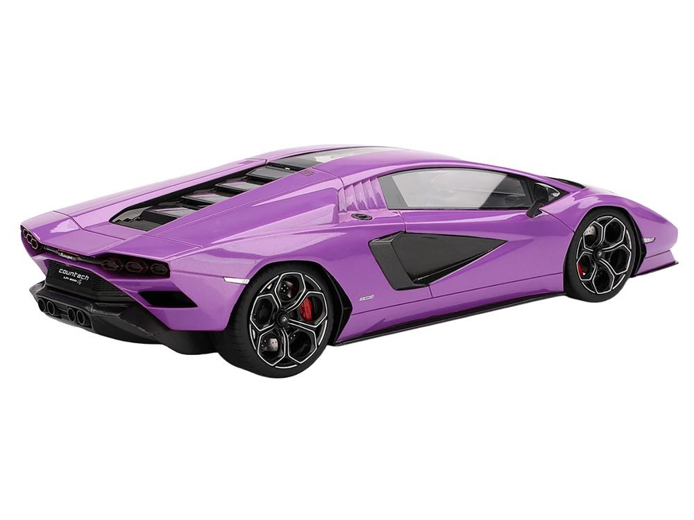 Lamborghini Countach LPI 800-4 Viola 30th Purple Metallic 1/18 Model Car by Top Speed view 5