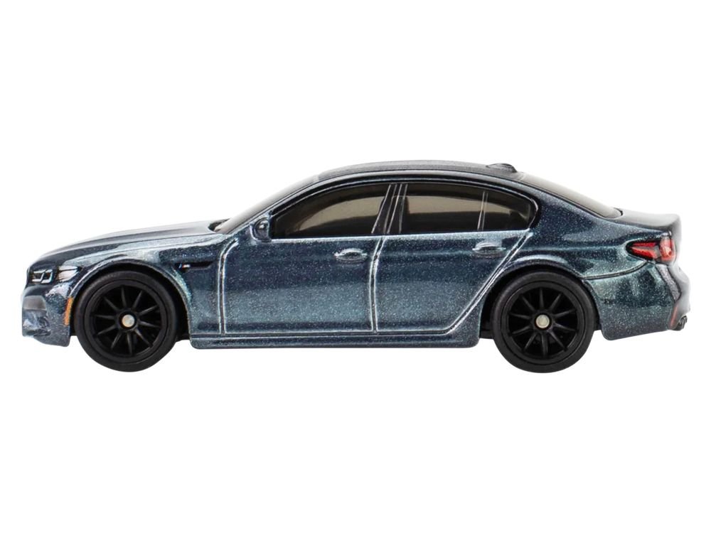 2021 BMW M5 Gray Metallic with Black Top "Mission: Impossible – Dead Reckoning" (2023) Movie "Pop Culture" Series Diecast Model Car by Hot Wheels view 2