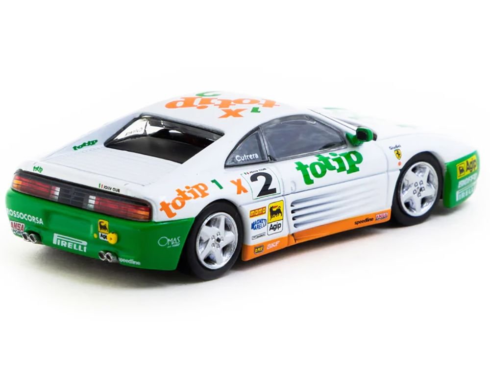 Ferrari 348 Challenge #2 Paolo Cutrera "Ferrari 348 Challenge" (1993) "Hobby64" Series 1/64 Diecast Model Car by Tarmac Works view 3