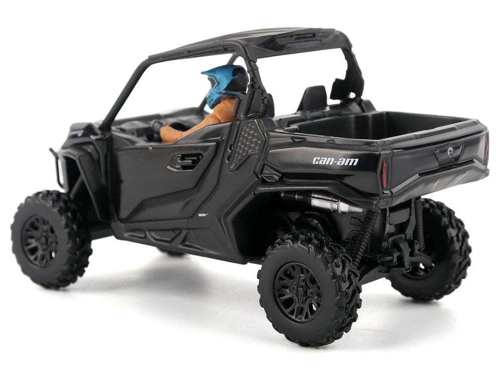 Can-Am Commander XT 1000R Matt Black with Driver Figure 1/32 Diecast Model by BRP Models view 3
