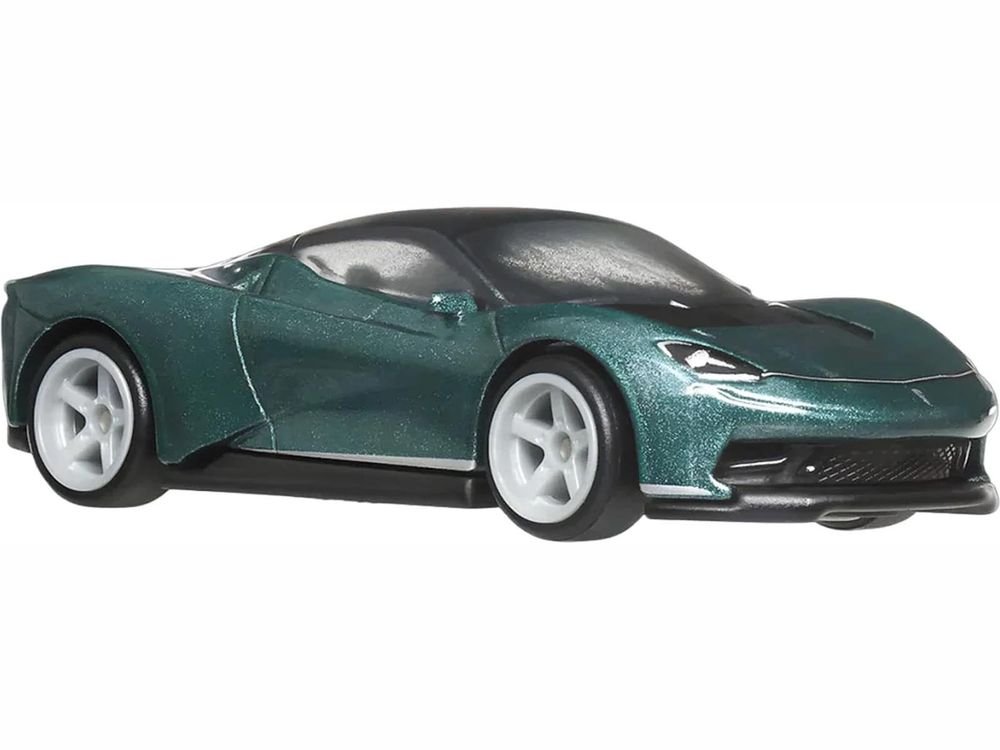 Automobili Pininfarina Battista Green Metallic with Black Top "Euro Speed" Series Diecast Model Car by Hot Wheels view 2