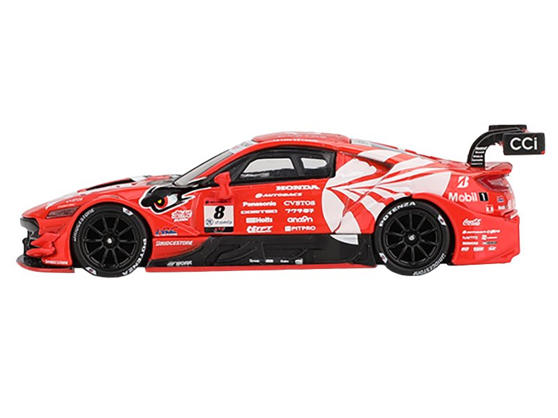 Honda NSX-GT "Type S" GT500 #8 Tomoki Nojiri - Toshiki Oyu "ARTA" "Super GT Series" (2023) Limited Edition 1/64 Diecast Model Car by Mini GT view 2