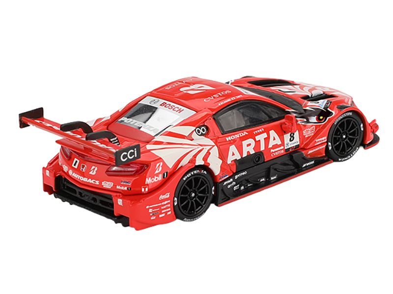 Honda NSX-GT "Type S" GT500 #8 Tomoki Nojiri - Toshiki Oyu "ARTA" "Super GT Series" (2023) Limited Edition 1/64 Diecast Model Car by Mini GT view 3