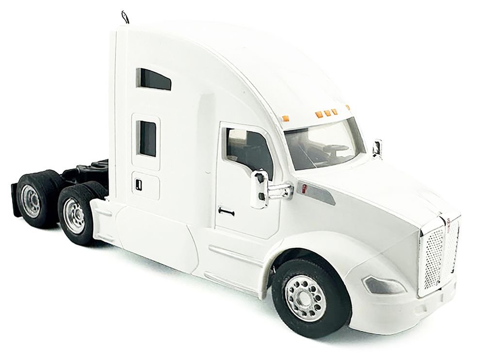 Kenworth T680 Sleeper Cab White 1/87 (HO) Plastic Model Car by HO Logistics view 2